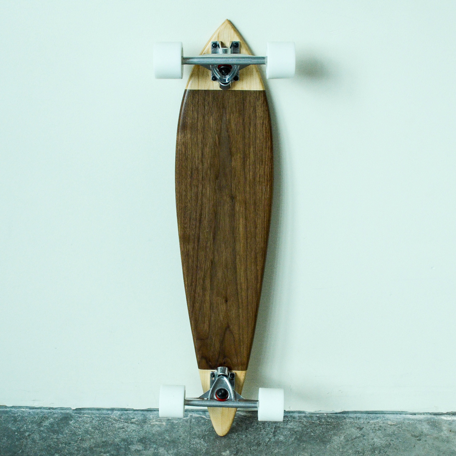 Pintail Longboard // Two Tone // Walnut + Maple - Southpaw Board Co ...