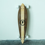 Pintail Longboard // Vertical Stripe // Walnut + Maple
