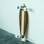 Pintail Longboard // Vertical Stripe // Walnut + Maple