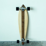 Pintail Longboard // Vertical Stripe // Maple + Walnut