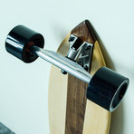 Pintail Longboard // Vertical Stripe // Maple + Walnut