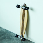 Pintail Longboard // Vertical Stripe // Maple + Walnut