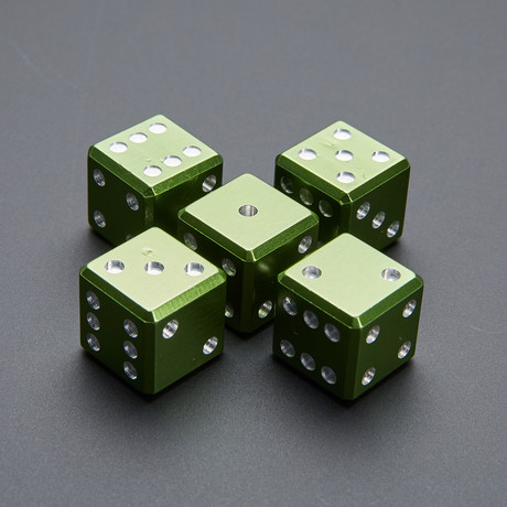 D6 Series // Set of 5 + Bag // Green
