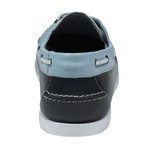 Martino Boat Shoes // Light Blue + White + Black (Euro: 45)