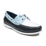 Martino Boat Shoes // Light Blue + White + Black (Euro: 40)