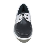 Martino Boat Shoes // Black + White (Euro: 39)