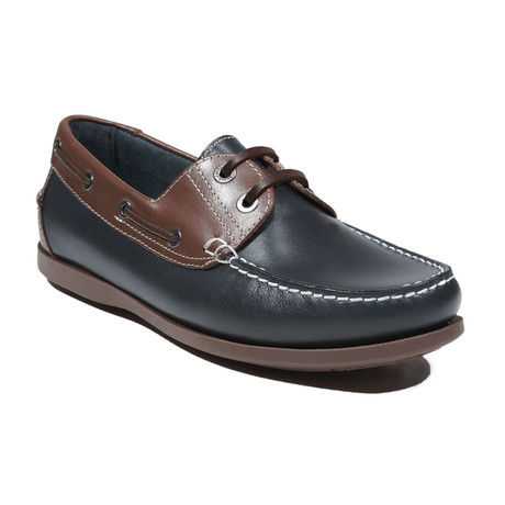 Martino Boat Shoes // Black + Brown (Euro: 39)