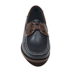 Martino Boat Shoes // Black + Brown (Euro: 44)