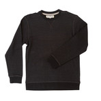 Monterey Hemp + Organic Cotton Blend Pullover // Dark Charcoal (XS)