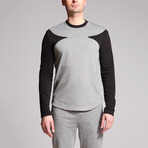 David Point Panel Shirt // Grey + Black (XL)