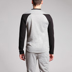 David Point Panel Shirt // Grey + Black (L)
