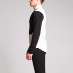Captin Color Block Shirt // Black + White (S)