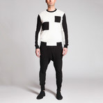 Joey Patch Shirt // Black + White (S)