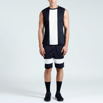 Jordan Muscle Tank // Black + White (XL)