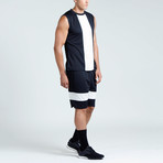 Jordan Muscle Tank // Black + White (S)