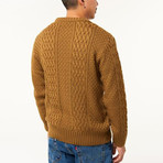 The Peter Cable knit // Khaki (XL)