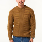 The Peter Cable knit // Khaki (XL)
