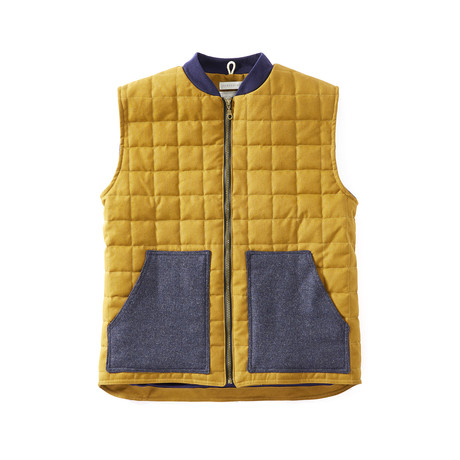 Quilted Gilet // Mustard (S)