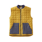 Quilted Gilet // Mustard (XL)