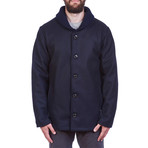 Bampton Wool Coat // Navy (2XL)