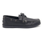 Leather Boat Shoe // Black (Euro: 40)