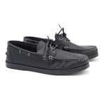 Leather Boat Shoe // Black (Euro: 40)