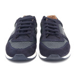 Perforated Leather Sport Shoe // Midnight Blue (Euro: 40)