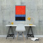 Rothko Style Red Black And Blue // Tom Quartermaine (18"W x 26"H x 0.75"D)
