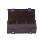 Hyde Park Hexagonal Three Watch Roll (Black)