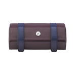 Hyde Park Hexagonal Three Watch Roll (Black)