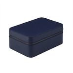 Hyde Park 4 Watch Zip Case (Tan Leather)