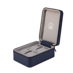 Hyde Park 4 Watch Zip Case (Tan Leather)