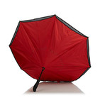 Reverse Close Umbrella + Lighted Handle // 41.5" Wide (Black)