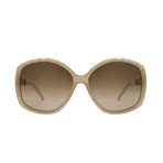 Chloe // Women's Sunglasses // Ivory + Brown Gradient