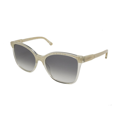 Chloé // Classic Square Sunglasses // Pearl Champagne + Brown Mirrored