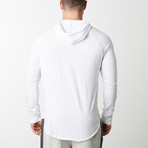 Essentials Slub Hoodie // White (XL)