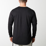 Jetsetter Slub Henley // Black (M)