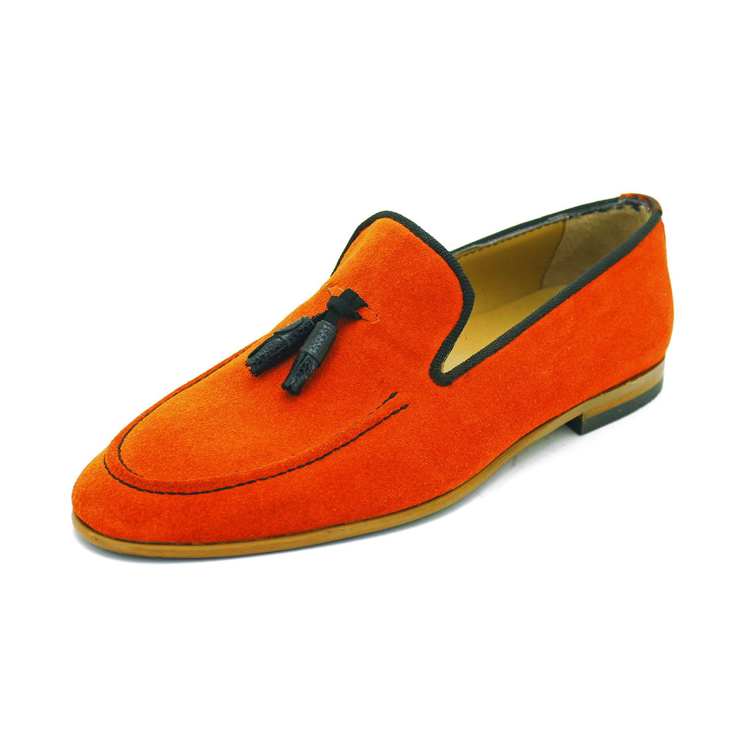 orange dress shoes