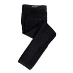 Balmain Paris // Cotton Denim Biker Jeans Pants // Black (28WX32L)
