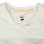 Julius 7 // Short Sleeve Printed Crewneck T-Shirt // White (L)