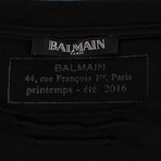 Balmain Paris // Short Sleeve Printed Tees // Pack of 3 // Beige + Black + White (XS)