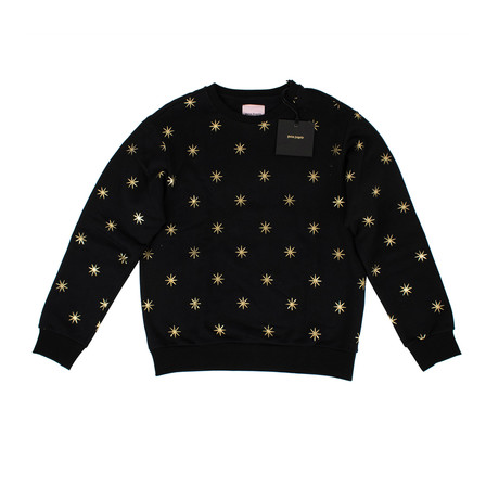 Palm Angels // All Stars Crew Neck Sweater // Black (XS)