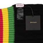Palm Angels // Cable Knit Tennis Scarf // Black