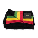 Palm Angels // Cable Knit Tennis Scarf // Black