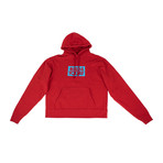 424 // 424 Today Cotton Hoodie Sweatshirt // Red (XS)
