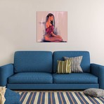 Girl With Braids // El'Cesart (18"W x 18"H x 0.75"D)