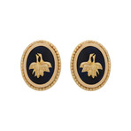 Vintage Lalaounis 18k Yellow Gold Greek Earrings