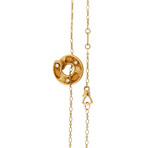 Vintage Magerit 18k Yellow Gold Babylon Cinta Diamond Necklace // Chain: 19"