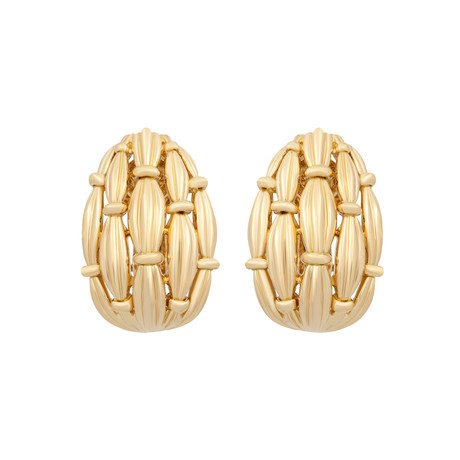Vintage Tiffany & Co. 18k Yellow Gold Clip-On Earrings