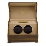 Perpetua III Walnut Double Watch Winder